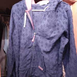 VINEYARD VINES. FULL ZIP PULLOVER HOODIE SWEATSHIRT. STARS / EMBOSSED.